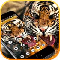 Flaming Fire Roar Tiger Theme on 9Apps