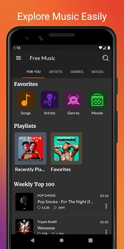 Music Spot - Free Music Streaming- Offline Library скриншот 3