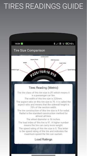 Tire Size Comparison screenshot 3