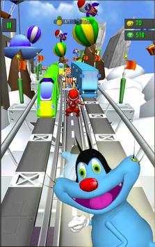 Subway Oggy Runner Dash; Cockroach Games 2018 screenshot 3