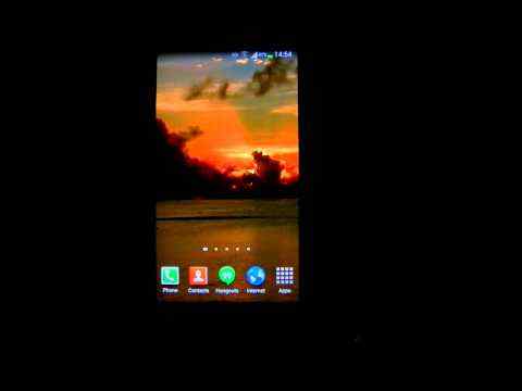 Lagoon Sunset Live Wallpaper screenshot 1