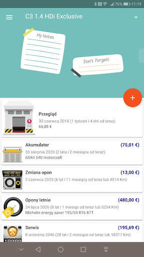 MyFuelLog2 Utrzymanie pojazdów i historia wydatków screenshot 4