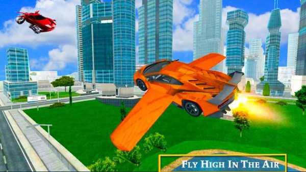 Futuristic Flying Muscle Car Shooting Simulator 3D screenshot 3