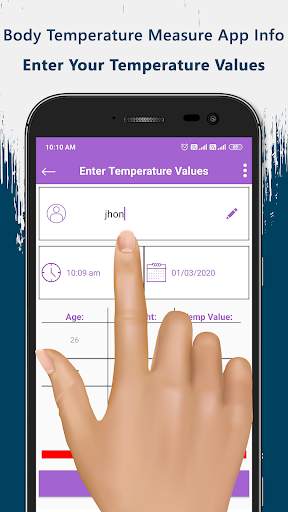 Body Temperature Measure App Info screenshot 2