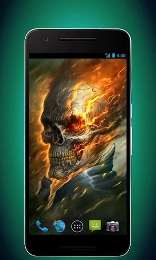 Skull Wallpapers - Fire Version screenshot 2