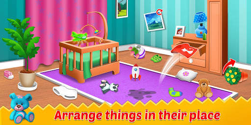 Baby Doll House Clean - Princess Home Cleanup Game screenshot 3