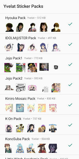 Anime Stickers per WhatsApp - by Yvelat screenshot 6
