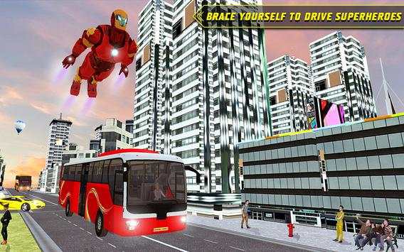 City Bus Driving: Superheroes Transport Simulator screenshot 6