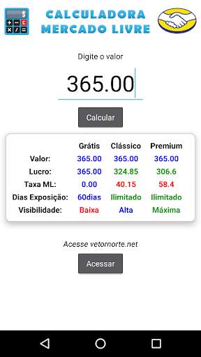 Calculadora Mercado Livre 2 تصوير الشاشة