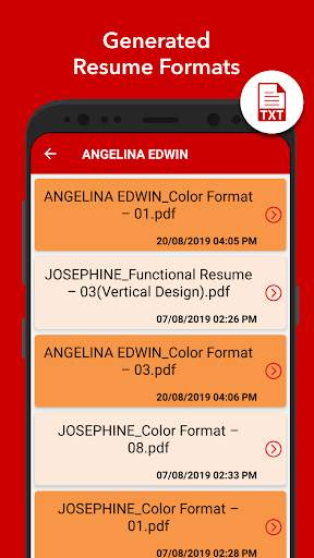 Curriculum vitae app CV Maker screenshot 8