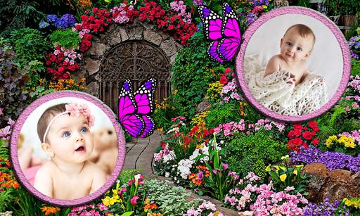 Awesome Double Photo Frame Garden Wale Application screenshot 23