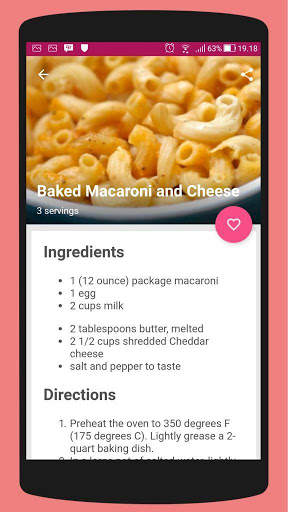 Macaroni & Cheese Recipes screenshot 2