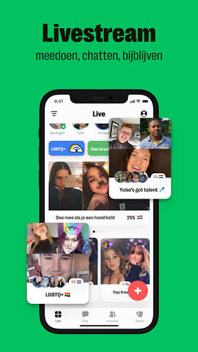Yubo: Stream live met vrienden in videochats screenshot 3