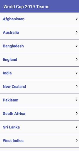 Cricket World Cup 2019 - Schedule,Squad,Points screenshot 4
