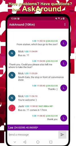 AskAround - ask question / chat with people nearby screenshot 7