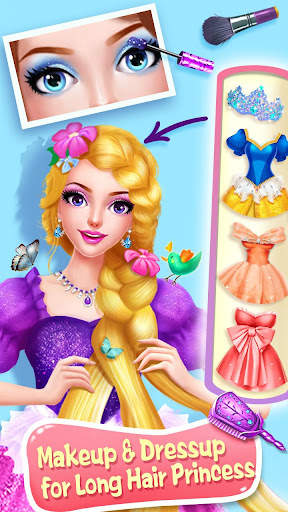 Long Hair Princess Salon Games screenshot 5