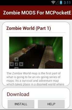 Zombie MODS For MCPocketE screenshot 5