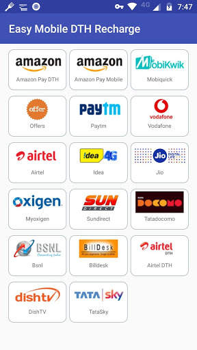 Online Mobile DTH Recharge - Easy Recharge App screenshot 1