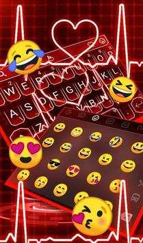 Neon Red Heart 4 تصوير الشاشة