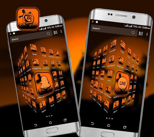 Halloween Dark Night Launcher Theme screenshot 5