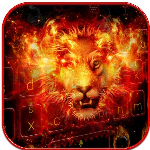 Flame Lion Keyboard Theme 2.07.13