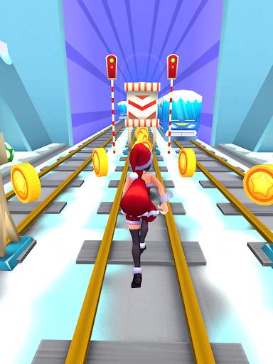 Subway Santa Princess Runner screenshot 7