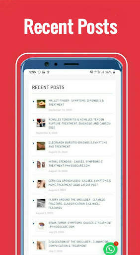 Physioscare |Physiotherapy|Clinical Cases|Articles screenshot 4