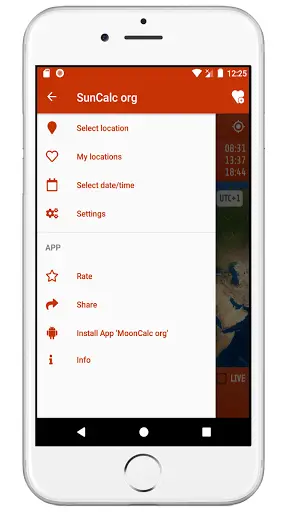 SunCalc org screenshot 2
