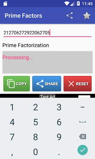 Prime Factorization Calculator скриншот 2