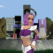 Anime Girl, Aria 3D LWP icon