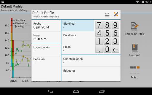 MyDiary – Presión arterial screenshot 8
