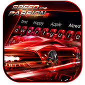 Cool Red Speed Car Keyboard Theme icon