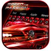 Cool Red Speed Car Keyboard Theme 10001002