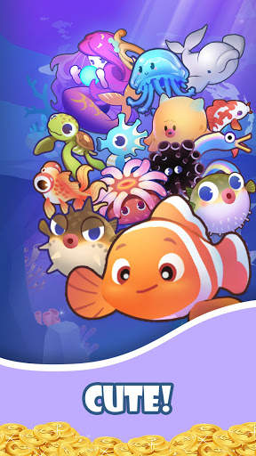 Merge Fish - Magic Aquarium & Win Money स्क्रीनशॉट 2