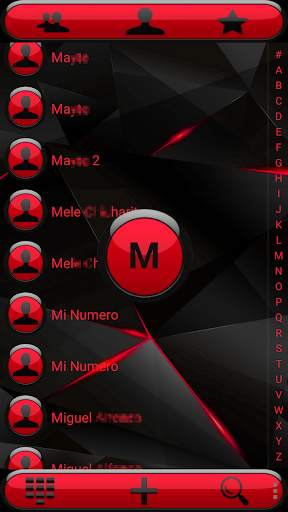 THEME FUTURA RED EXDIALER screenshot 3