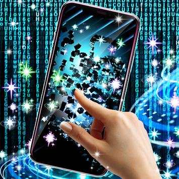 Blue tech live wallpaper screenshot 6