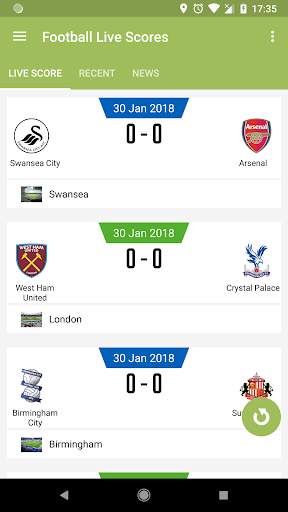 Football Live Scores screenshot 1