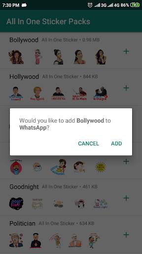 All in One Stickers -Greeting Sticker For WhatsApp screenshot 2