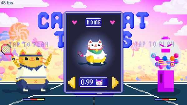 Candy Cat Tennis – 8-bit bash screenshot 7