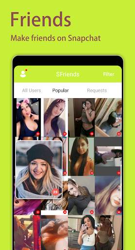 SFriends: Find friends on Snapchat, Kik, Instagram screenshot 1