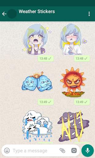 New WAStickerApps ⛅ Weather Stickers For WhatsApp screenshot 3