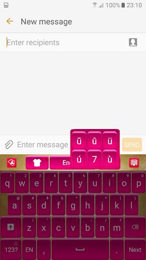 Pink Satin Keyboard screenshot 5