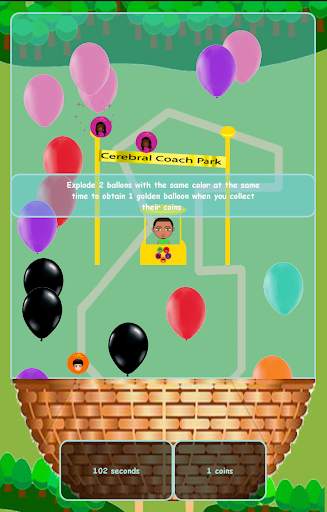 Cerebral Coach Games : Balloon screenshot 1
