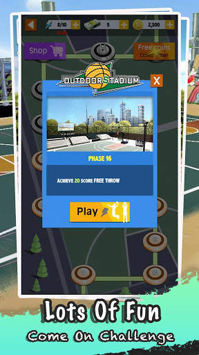 Shooting Basketball-Street Sim Dunk Master Game screenshot 4
