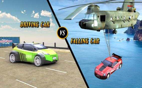 Falling Car Vs Driving Car: Muscle Car Drag Racing screenshot 9