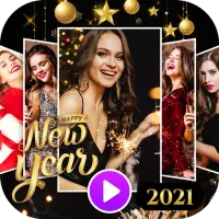 New year video status 2021 : new year video maker