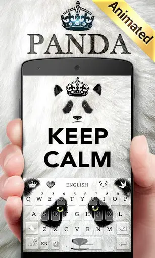 Panda GO Keyboard Animated Theme screenshot 1