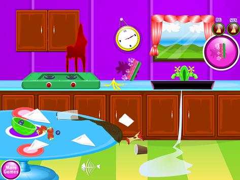 Kitchen cleaning games screenshot 4