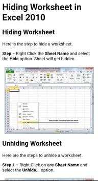 Learn MS Excel Complete Guide (OFFLINE) screenshot 3