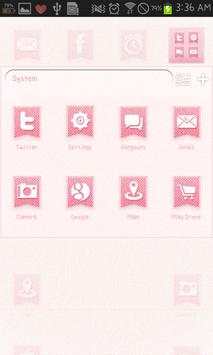 PINK FABRIC go launcher theme screenshot 3